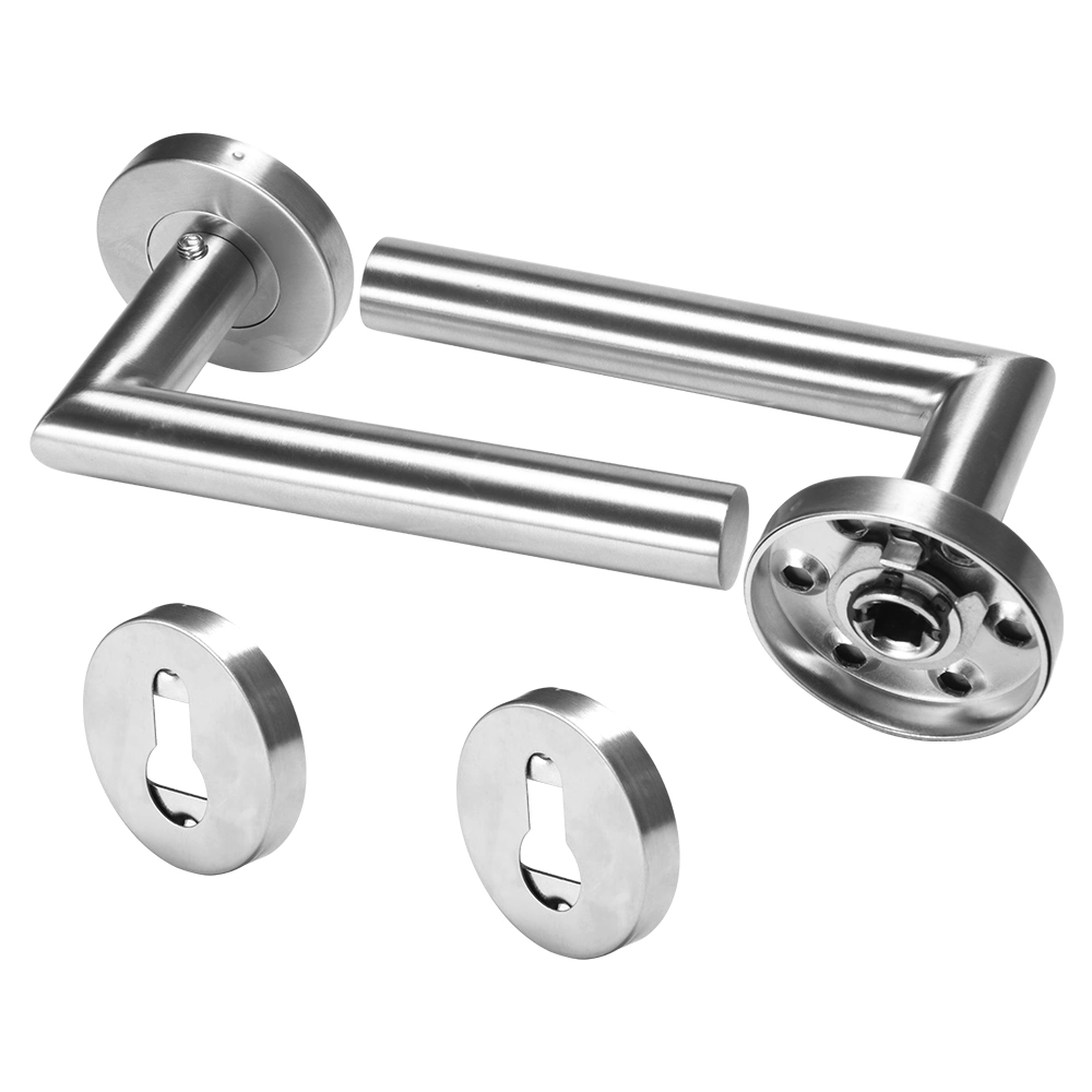 Quality Straight Door Handle Packs Internal C/W Latches Hinges Straight Lever Stainless Steel