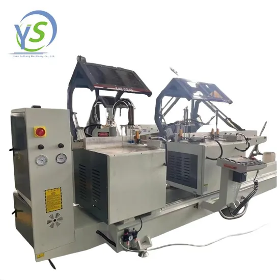 Factory Supply More Popular Aluminum Double Head Cutting Saw Aluminium Doors Window Manufacturing Machine Aluminium Window Double Head Cutting Saw
