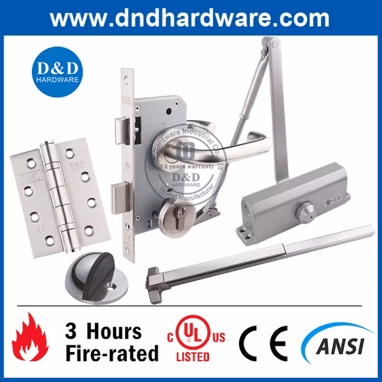 SUS304 Interior Exterior Door Lock and Lever Handle for Europe Market